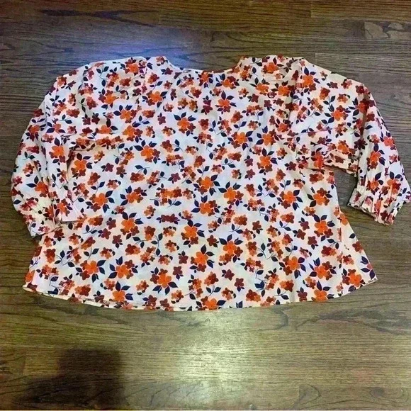 Elizabeth & James Long Sleeves Floral Blouse Size XL - Picture 8 of 8